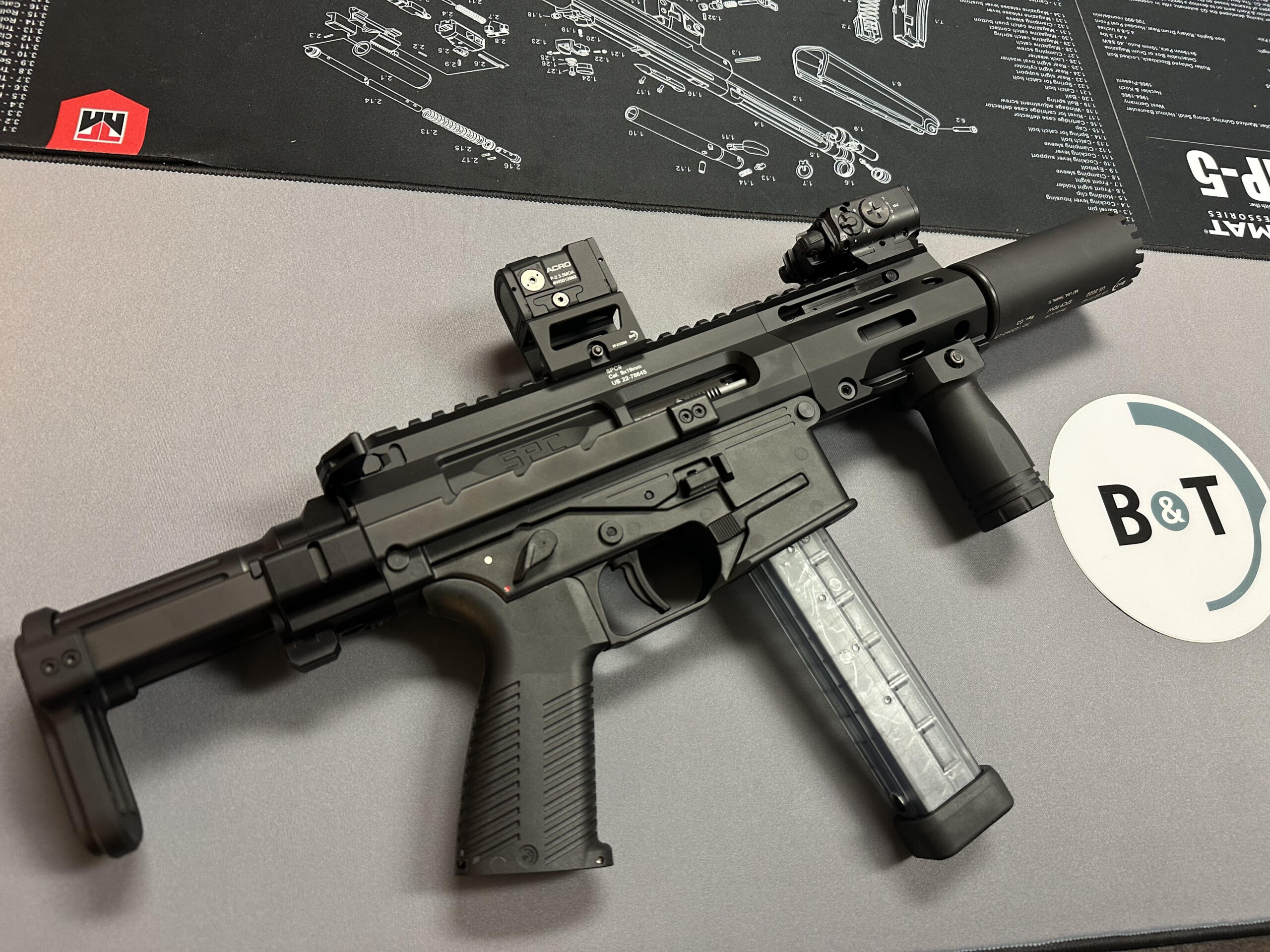 B&T SPC9-PDW SD SBR — Compact 9mm Suppressor-Ready Rifle