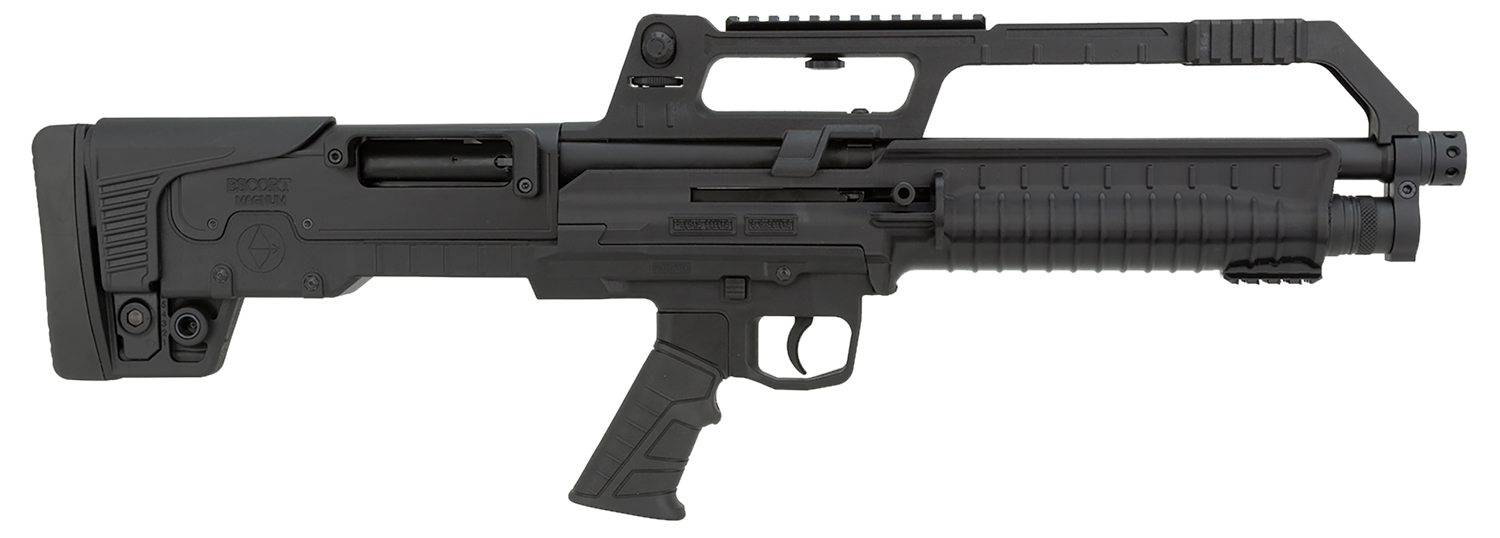 Escort HEBA41180001 BullTac SA 410 Gauge Semi-Auto 3″ 5+1 18″ Black Stainless Steel Barrel, Black Aluminum/Polymer Receiver w/Picatinny Rail, Black Bullpup Synthetic Stock, Black Grip